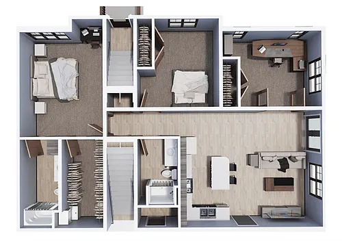 Floor plan 3 Bedroom 2 Bath 1 Level