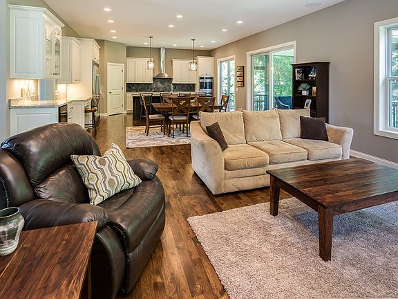 Living, dining and kitchen 