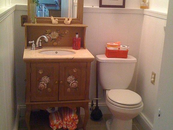 Lower bathroom with shower