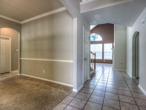 Tile entry through family room.