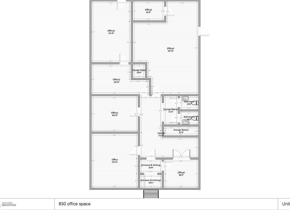 Down stairs office spaces