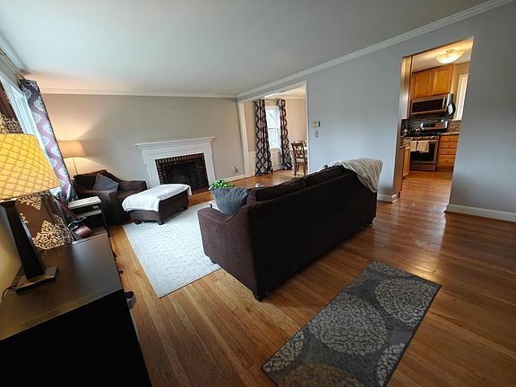 Living room entrance with fireplace #1.