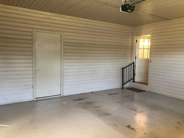Easy access to the kitchen from the garage the garage also has additional storage for bikes tools etc.