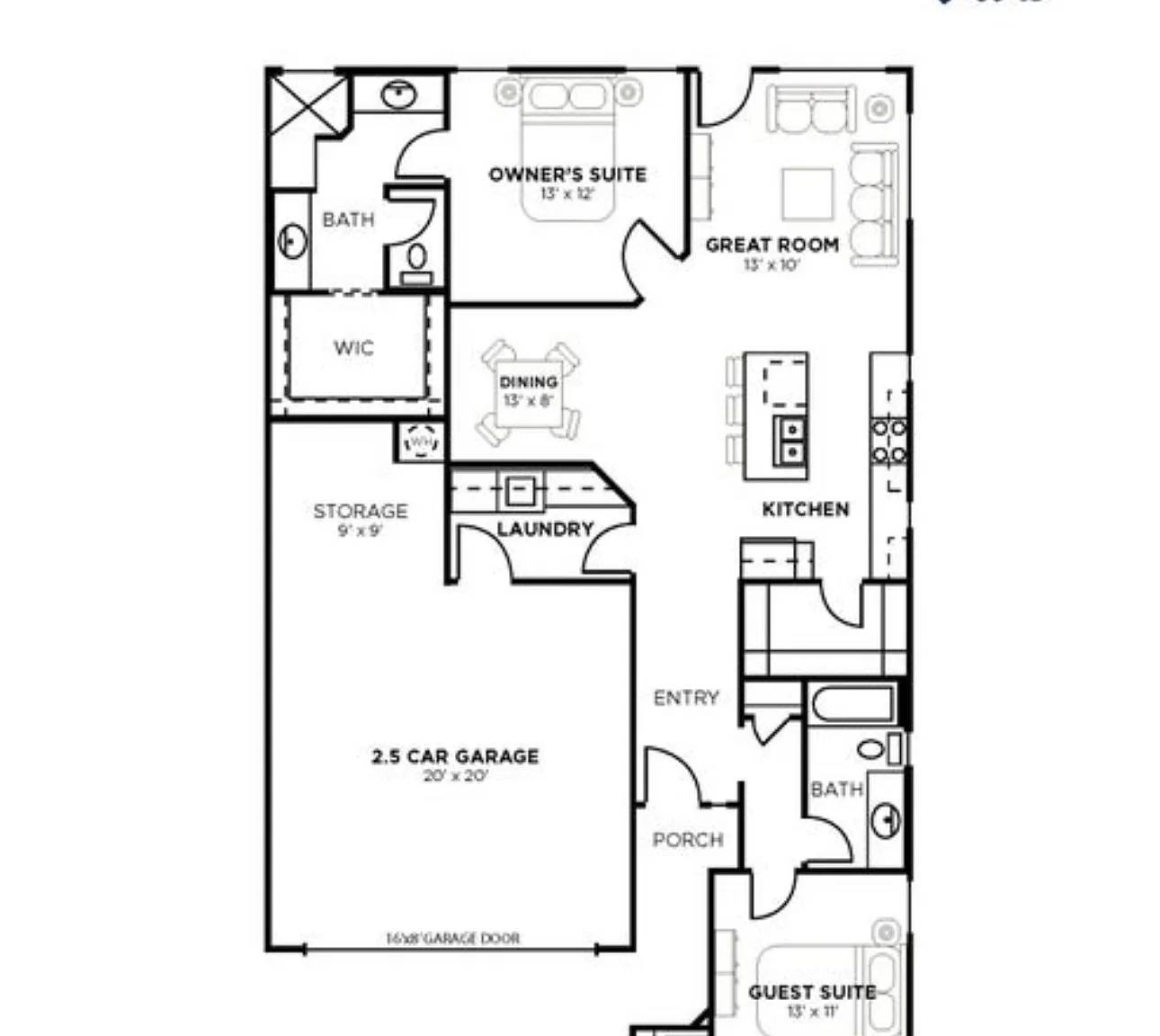 2 bed, 1438 sqft, $1,950 — Photo 1