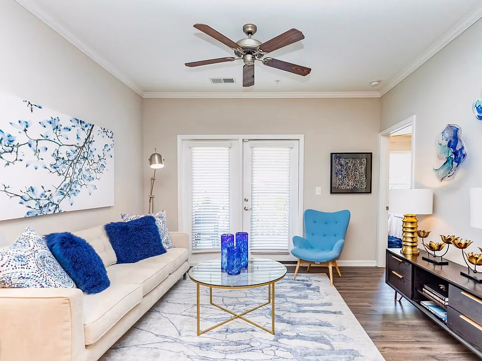 Living room with natural sunlight