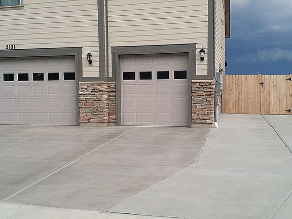 Three car garage and RV pad