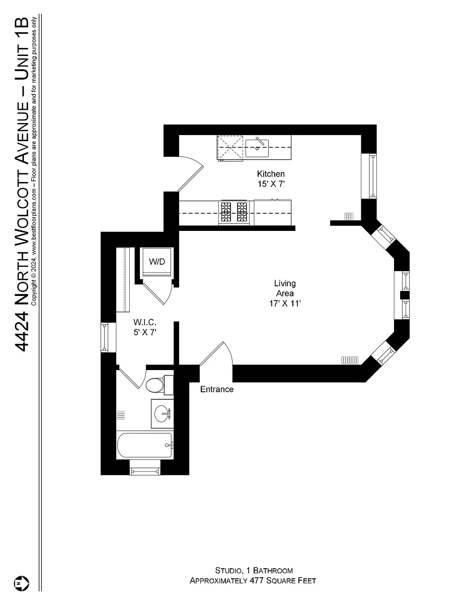 Floor plan 4424 B Tier