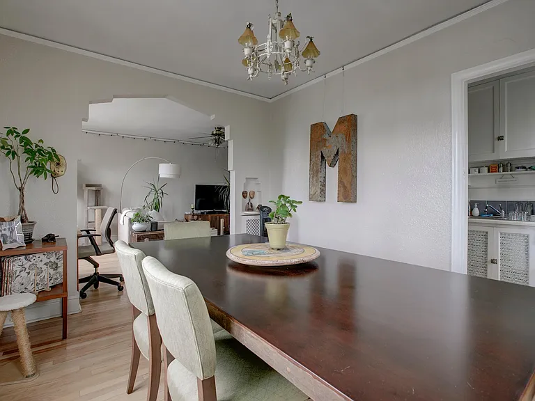 Dining room - looking into kitchen and living room