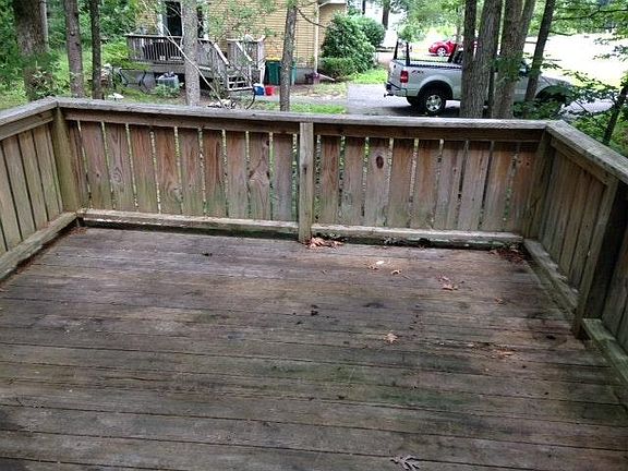 Private deck off the kitchen