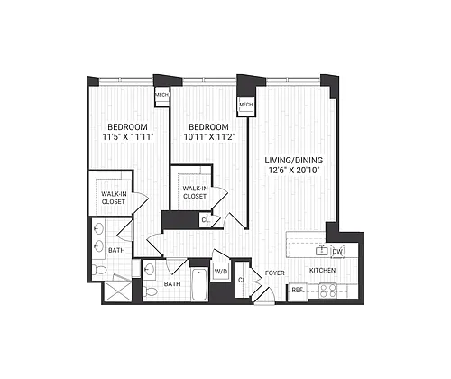 Floor plan B10A