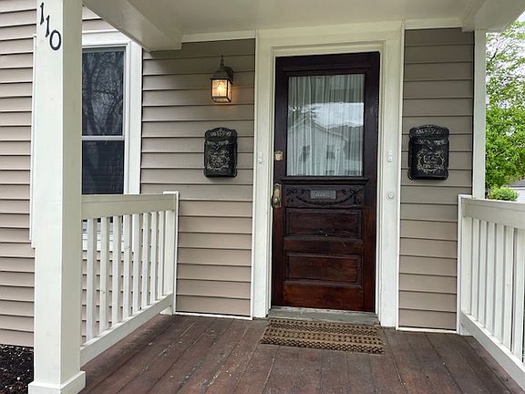 Front door on Van Dam St.