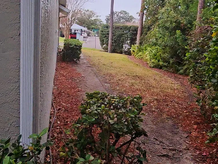 Side yard, end unit
