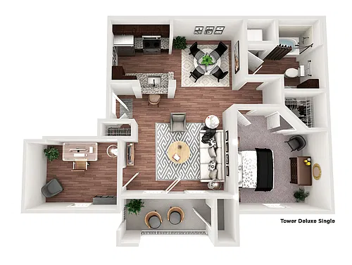 Floor plan Tower Deluxe Single