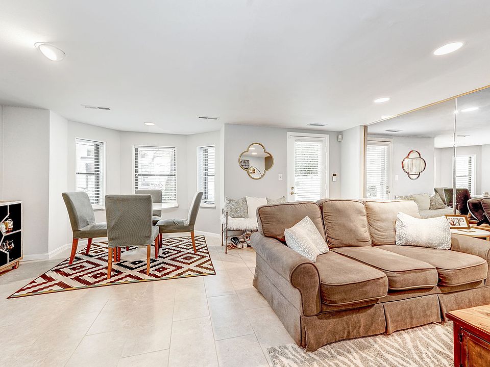 Spacious living room boats many different seating arrangements!