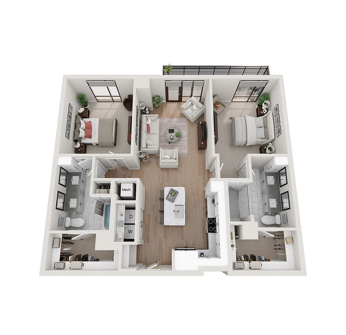 Floor plan 2.B2- Tower
