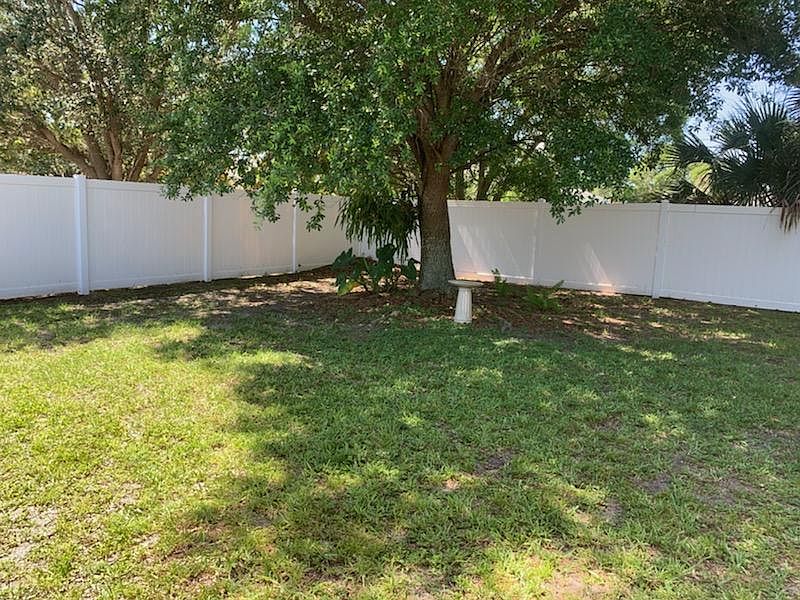 Large fenced yard