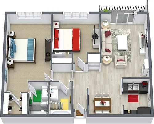 Floor plan The Barcelona