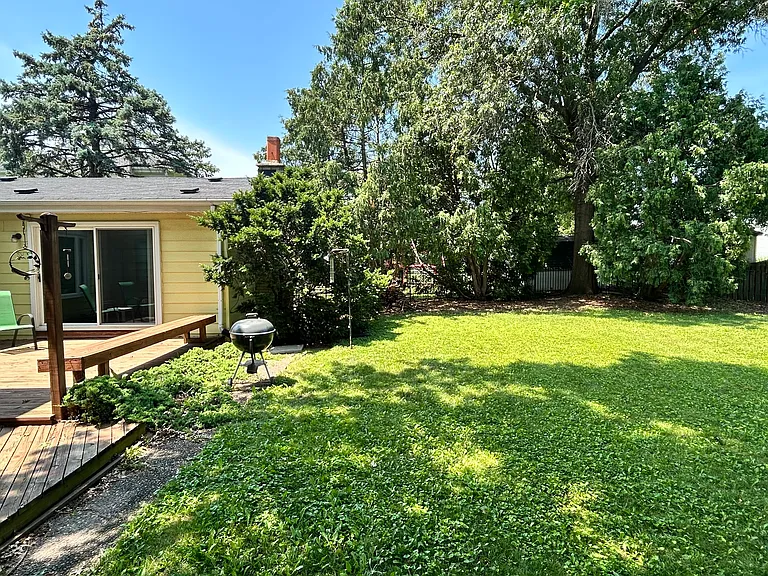 west side of backyard