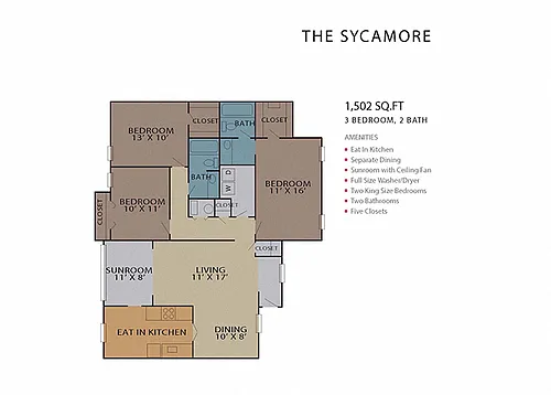 Floor plan The Sycamore