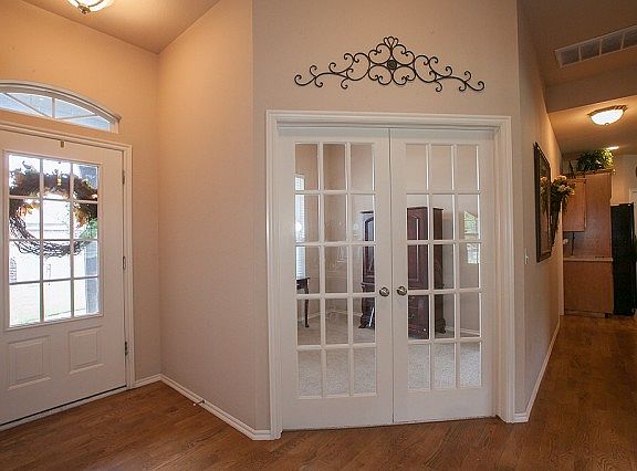 Front entry, view of office.