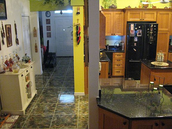 Entrance/Kitchen and Hall ceramic tiled