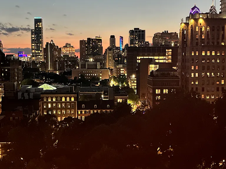 Nighttime from your dining room