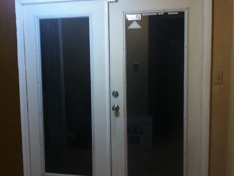 French doors to back deck