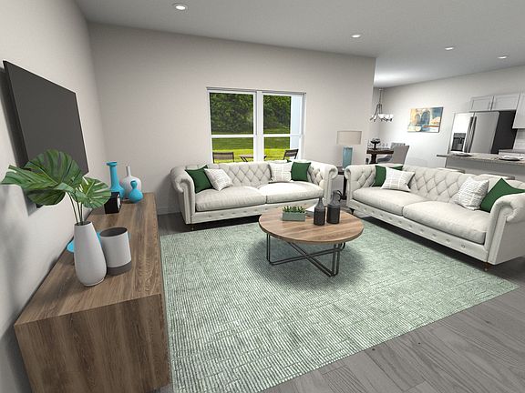 Large, open-concept living space
