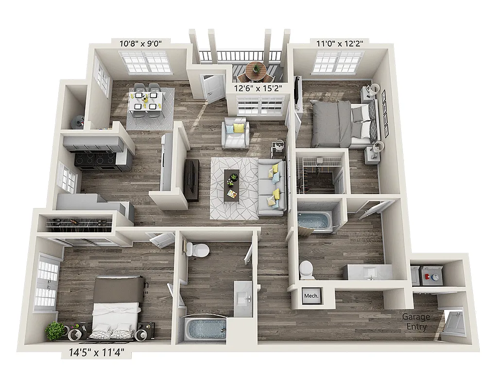 Floor plan Plan Hh (B2E)