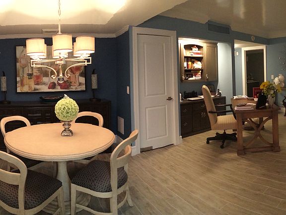 dining area and office area