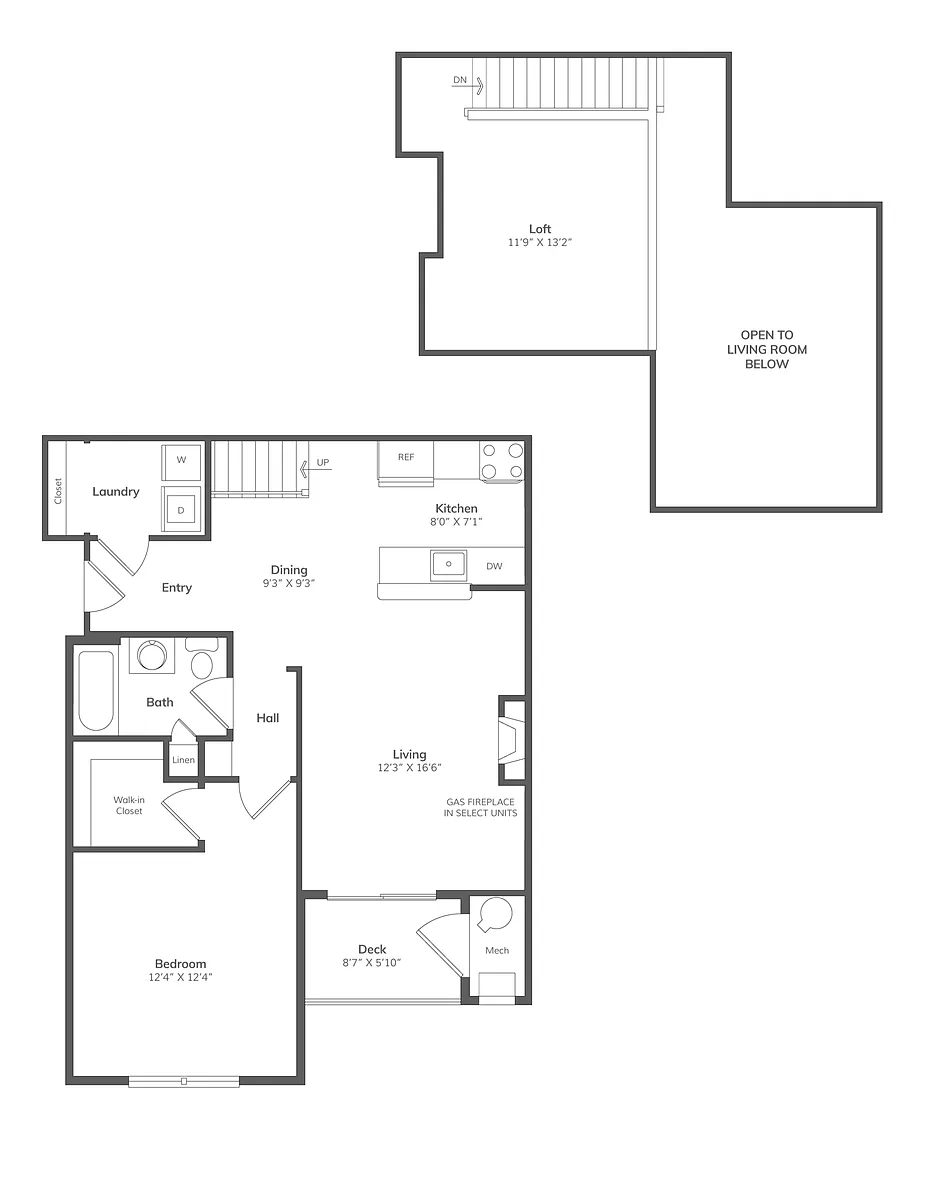 Floor plan Lofts-A1BL