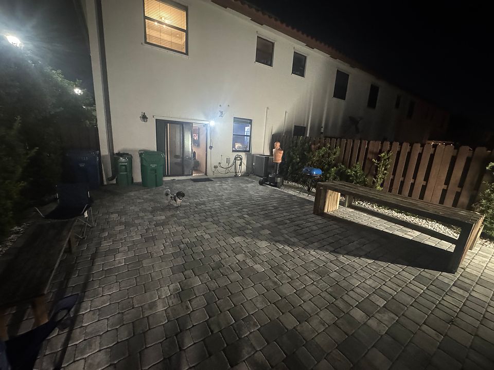 Patio floored as well