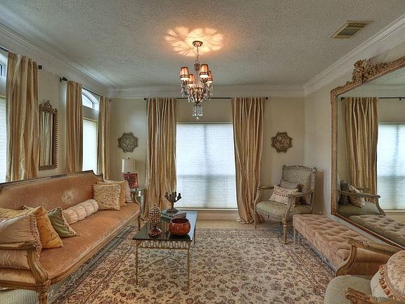 Luxurious living room off to the left of entry.