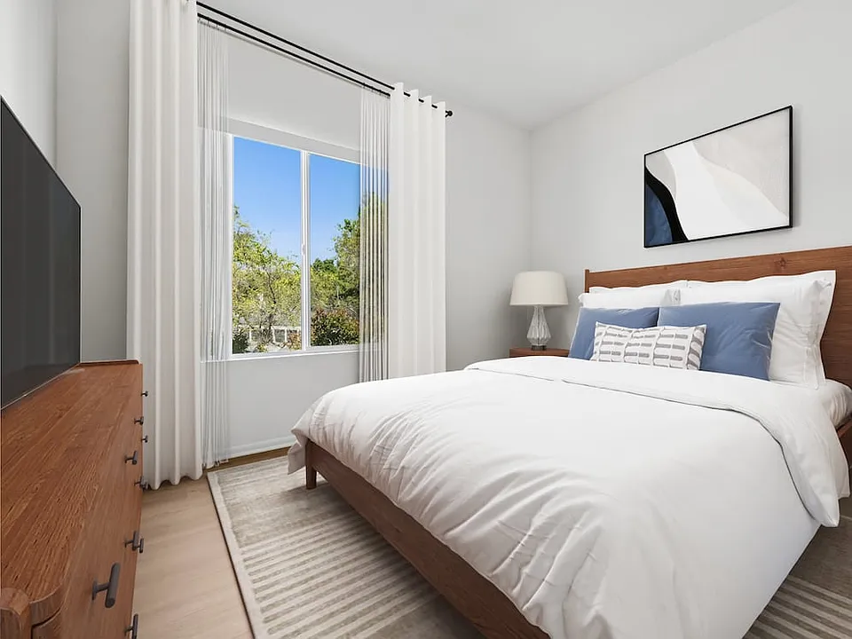 Renovated Package I bedroom with hard surface flooring