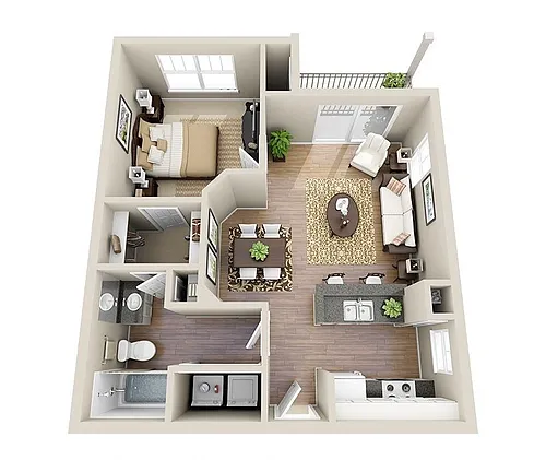 Floor plan Falling Water