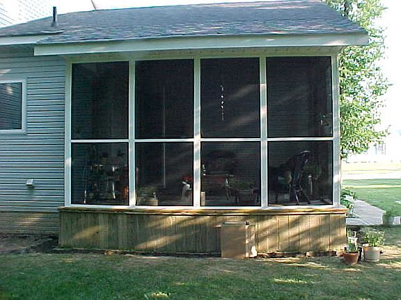 rear screened porch