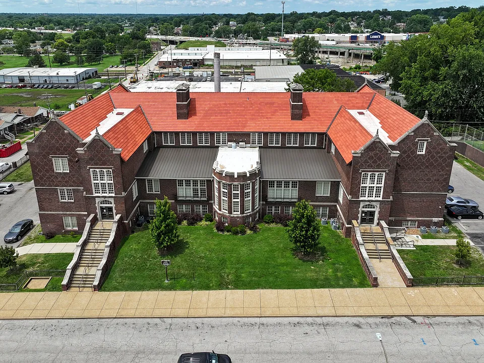 Ariel view of the school