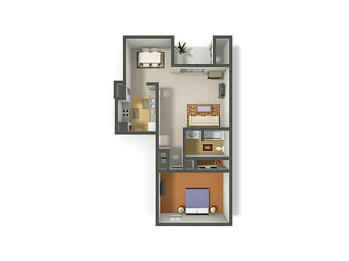 Floor plan 1X1