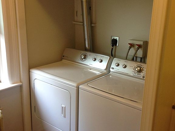 In-unit high efficiency full-size washer and dryer.