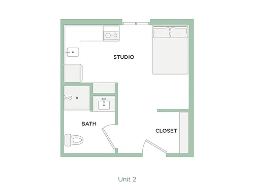 Floor plan 269 SQ FT
