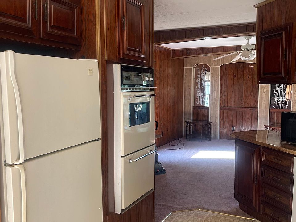 view of kitchen going into living room