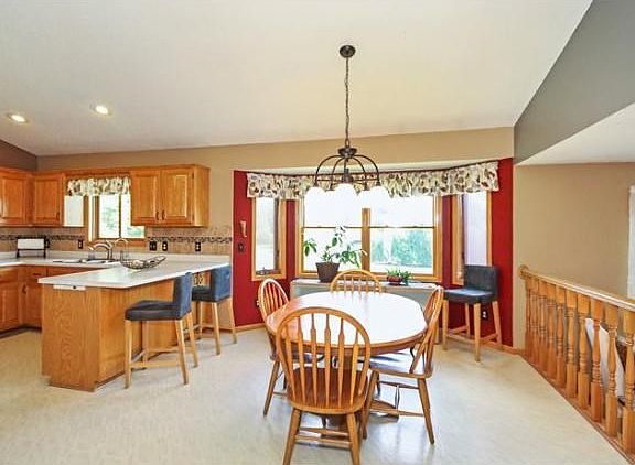 Spacious dining area