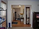 Lovely entry, looking room to room