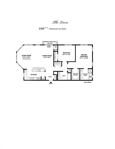 Floor plan $3.68/sq.ft. - Lucca