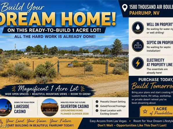 1580 Thousandaire Blvd, Pahrump, NV 89048