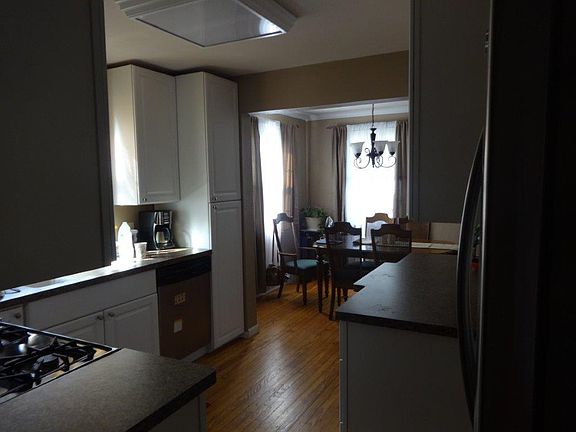 View kitchen to dining room