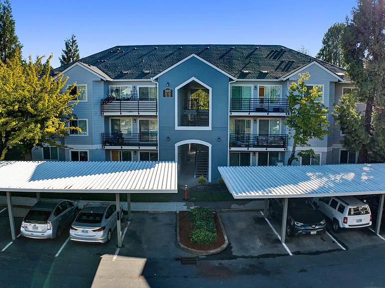 front of building exterior Aloha Oregon Quatama Village Apartments