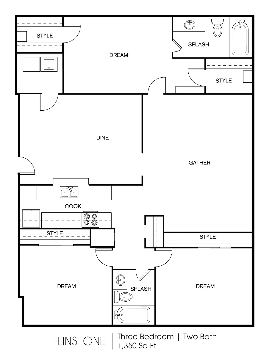 Floor plan Flinstone