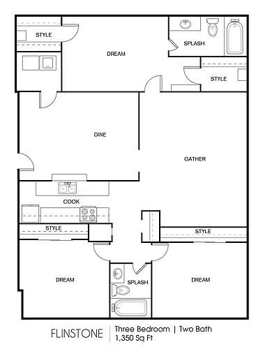 Floor plan Flinstone