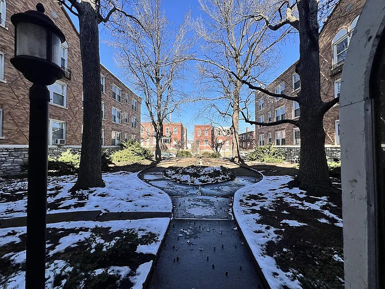Courtyard in winter.